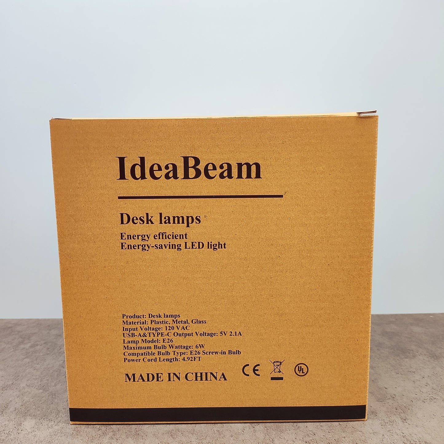 IdeaBeam Touch Bedside Lamps,Table Lamps 3 Way Dimmable with USB C+A Charging Ports - Bedroom Nightstand & Living Room Essential, 9W Bulb Included